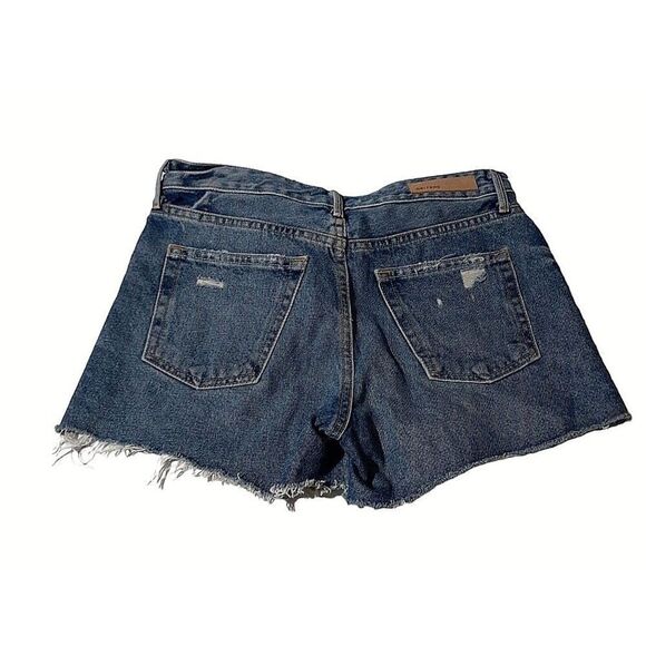 GRLFRND Helena High Rise Cut Off Shorts Button Fly Destroyed 5 Pocket Size 26 - Picture 3 of 13